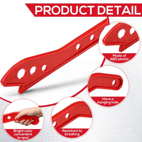 Table Saw Push Stick For Woodworking, Red Push Block With Ergonomic Handle, Hand Protection Safety Accessory For Safer Cuts