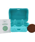 Two Pack Indoor Flower Grow Kit With Colorful Egg Cartons, Sunflower And Daisy Seeds, Eco Friendly Growing Medium visible with contents