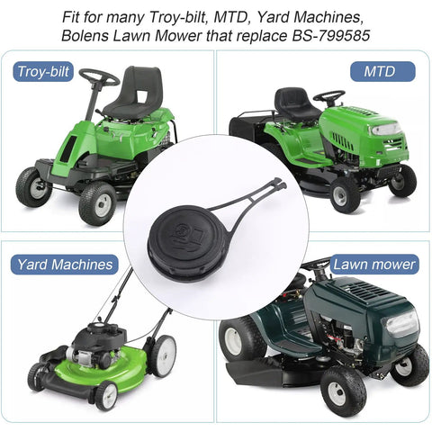 Lawn Mower Gas Cap Replacement For Briggs And Stratton 550E 550EX 625E 675EX 725EX Series Fuel Tank Cap Replaces 799585 799684