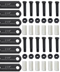 Trailer Shackle Kit For Tandem Axle With 2-1/4 Inch Straps Includes 14 Bushings 14 Bolts And 14 Nuts For Double Eye Leaf Spring