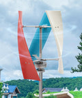 Vertical Wind Turbine Generator Kit 400W Off Grid Wind Power System with coreless permanent magnet generator and fiberglass blades