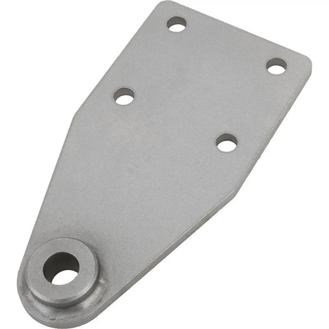 Bolt-On Radius Rod Frame Bracket Set For Hairpin Or Radius Rod Suspension, Steel Chassis Mounts With 3/8 Inch Mount Holes, Hot Rod Street Rod Front Suspension Brackets Pair, steel bracket close-up