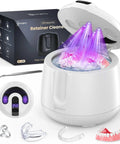 48kHz Ultrasonic Retainer Cleaner Machine For Dental Care Deep Clean Retainers Dentures Braces Mouth Guards Night Guards With Micro Bubble Cleaning Power Gentle Safe Professional Home Use Keeps Aligners Sparkling, white 200ML