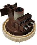 Close-up of brown Washer Water Level Pressure Switch Kit With Hose And Clamp, DC96-01703B Sensor Assembly Replacement