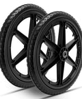 20 Inch Flat Free Wheel Set For Wheelbarrows, Heavy Duty 600Lb Capacity, Direct Replacement For 20 Inch Cart Wheels