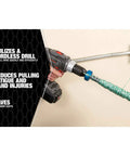 Power Pull It Cable Puller for drills attach to cordless drill to quickly pull wires and cables reducing hand fatigue and labor