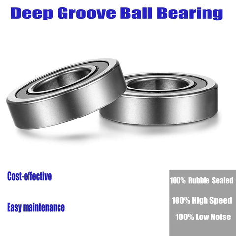 Heavy Duty Deep Groove Ball Bearings Five Eighths Bore One And Three Eighths Inch Outer Diameter Eleven Thirty-Seconds Inch Width