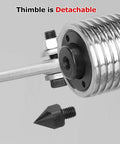 Close-up of detachable thimble in Heavy Duty Hydraulic Puller With Manual Pump Gear Puller Threaded 5 10 15 20 30 50 Tons Bearing