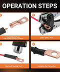 Heavy Duty Battery Terminal Kit With Copper Lugs And Ring Terminals, 40 Piece Set operation steps for installation
