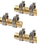 Brass Hose Joiner Repair Kit 3 Pack Half Inch Hose Mender With Stainless Steel Clamps Leakproof Barbed Coupler For Garden Hose Repair