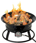 Smokeless Propane Fire Pit 19 Inch Portable Firebowl 58K BTU With Self Igniter Cover And Carry Straps For RV Camping And Outdoor Living Perfect For Backyard Parties, Beach Days, And All Season Outdoor Fun
