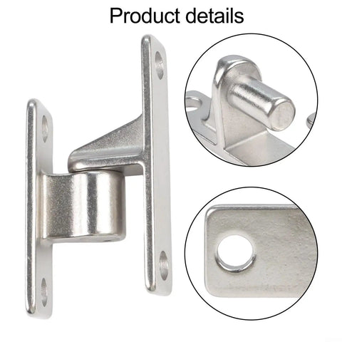 Dang Tough 304 Stainless Steel Heavy Duty Gate Hinges For Rust Proof Barn Door And Fence Brackets Built To Last With Easy No Sweat Outdoor Installation Projects close-up showing hinge mechanism and plate details.