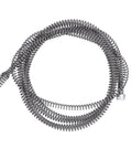 Super Flex Manganese Steel Drain Auger Cable 16mm Pipe Snake Clog Remover coil with spring design for effective household blockage clearing.