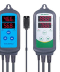 Dual Stage Temperature And Humidity Controller Kit With Prewired AC Outlets, ITC308 Thermostat And IHC200 Humidistat displayed.