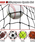 Durable Baseball Softball Backstop Net For Backyard Training 15x30 Ft Twisted Knotted Nylon Barrier Netting Great For Pitching
