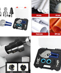 Heavy Duty Hexagonal Water Pipe Inner Hole Opener And Threader Tool For Electric Drill Repairs showing a kit with accessories and various pipes.