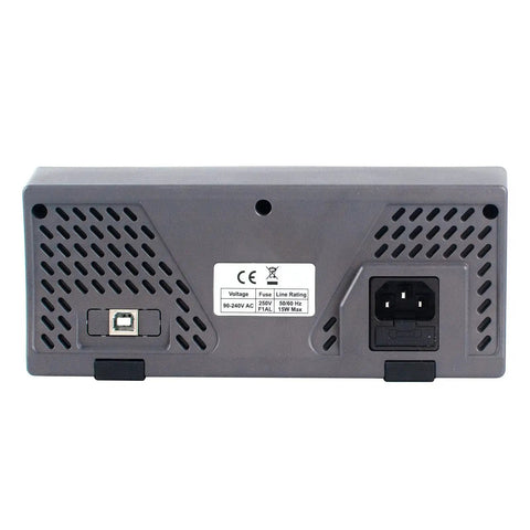 Back view of Pro Grade USB RS232 Digital Multimeter XDM1041 showing ports and power input.