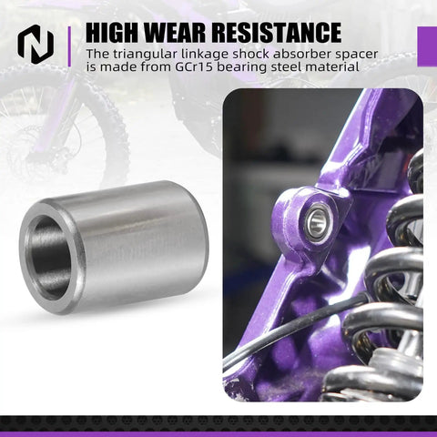 Beefed Up Brass Rear Swingarm And Frame Hole Bushings Kit For Motorcycles Self Lubricating And Low Friction Replacement For Oil Free Or Low Oil Rides Long Lasting Performance And Easy Install For A Smoother Ride, steel spacer