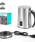 4 In 1 Milk Frother And Steamer For Home Barista-Grade Drinks, One-Touch Hot Or Cold Froth, Milk Warmer, And Hot Chocolate Maker