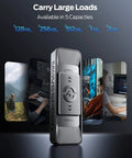 1TB Dual Port USB 3 Point 2 Gen 2 Type C And USB A External SSD Drive With Push Pull Design displayed alongside capacity options