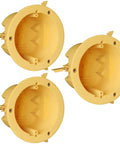 3-Pack 4 Inch Round Electrical Box For Wall Lights Old Work UL Listed PVC, durable in-wall box set for standard cutouts