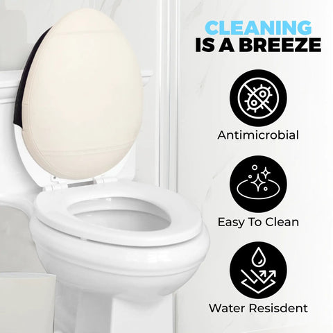 Heavy Duty Toilet Lid Back Support Cushion For Seniors And Postpartum Moms Water Resistant Non Slip Lumbar Pillow on toilet