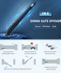 Automatic Swing Gate Opener Kit For Driveways Up To 660 Lb And 18 Ft with features like obstacle detection and remote control