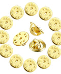 Gold Butterfly Clutch Pin Backs Replacement 10mm 50 Pack For Earrings And Jewelry Making Easy To Use Secure Backings