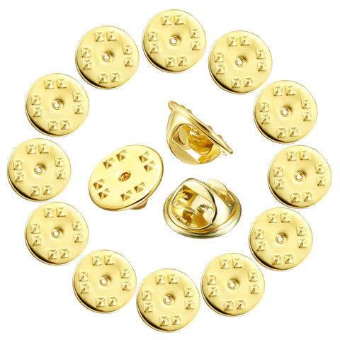 Gold Butterfly Clutch Pin Backs Replacement 10mm 50 Pack For Earrings And Jewelry Making Easy To Use Secure Backings