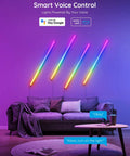 Next Level Smart Gaming Light Bar With Dynamic Rgbic Wall Mount And Hella Smooth Bluetooth App Control For Alexa And Google Setup, stylish living room setup.