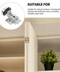 Four Piece Stainless Steel Soft Close Cabinet Door Hinges For Glass Doors With Hydraulic Damping on kitchen cabinet