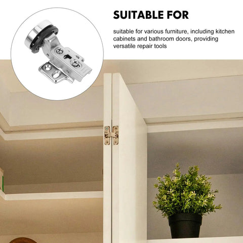 Four Piece Stainless Steel Soft Close Cabinet Door Hinges For Glass Doors With Hydraulic Damping on kitchen cabinet
