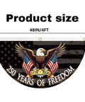 250 Year Freedom Anniversary Patriotic Eagle Bunting Flag 1776 2026 Commemorative, 2x4 feet, bold eagle with flags design
