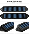 Upgrade Your Ride With These Blue Hood Scoop Filters Compatible With 3 Series E90 E92 E93 And X1, durable rubber and mesh design.