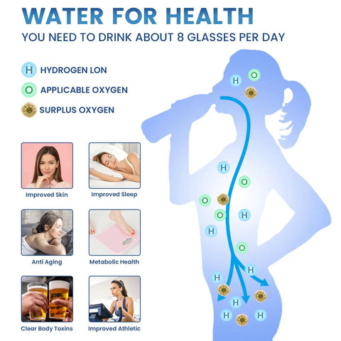 Benefits of Hydrogen Water Bottle With 5000PPB Boost 3 In 1 Ionizer And Electrolysis Generator Using SPE And PEM Tech