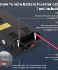Beefy 600W 50A AC To DC Converter 12V Adjustable Power Supply Universal Adapter wiring guide detail