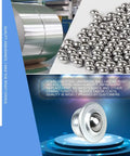 Hella Durable Stainless Steel Roller Balls 10 Pack Universal Swivel Casters slick rotation on a display with smooth surfaces.