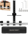 Pro Grade Aluminum Cabinet Hardware Jig For Precise Door And Drawer Installations Adjustable Drill Guide Sleeve