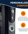 Oil Filled Radiator Space Heater 1500W With ComfortTemp Auto Thermostat, Energy Saving Portable Indoor Heater close-up