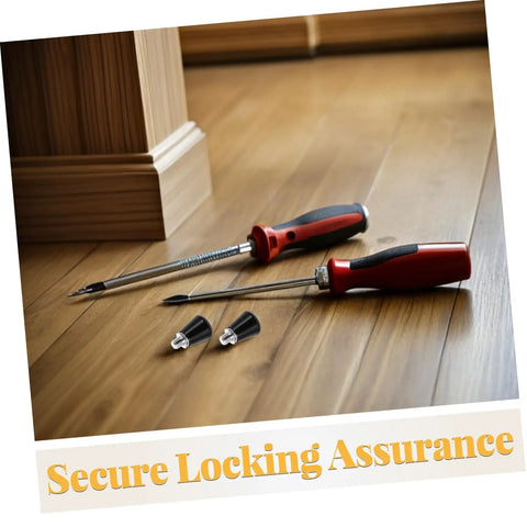 Top Grade 4 Pack Metal Spring Plunger Pins For Industrial Assembly And Machine Units Ensuring secure tools and fittings on wooden floor.