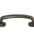 Riverstone 3 Inch Cabinet Pull in Antique Copper Durable Solid Metal Handle with Classic Distressed Finish for Kitchens or Baths
