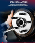 Installation of 2 Pack Rear Wheel Hub Bearing Assembly 512499 Fits Ford Escape 2013 2019 C Max 2013 2018 Lincoln MKC 2015 2019 With ABS 5 Lug
