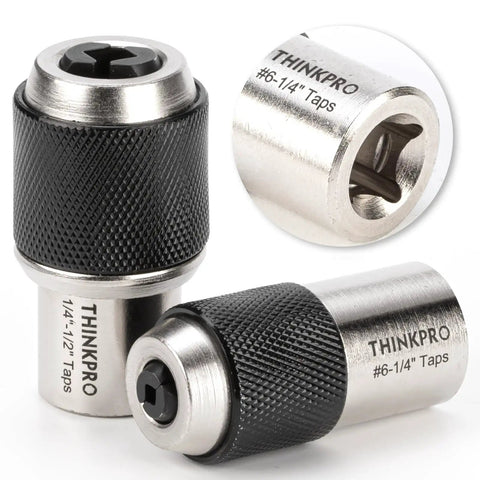 Ratcheting Tap Socket Set Two Pack With Adjustable Jaws For Tight Spaces Three Eighths Inch Drive Tap Holder Compatible With Taps