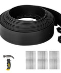 Flexible No Dig Landscape Edging Kit 4 In By 40 Ft With 60 Galvanized Steel Stakes And Hammer For Garden Beds Lawns Pathways Yard