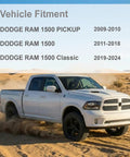 Dodge Ram 1500 Front Upper Control Arms With Ball Joints 2 Pack Left And Right Kit For 2009-2010, 2011-2018, 2019-2024 Ram 1500 Classic Beefed-Up Suspension Upgrade on Ram fitment graphic
