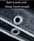 Close-up of Heavy Duty Transparent Roof Tarp For Quick Fix And Emergency Leak Coverage Tear Resistant Tarpaulin Waterproof Cover with grommets