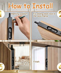 Installation guide for Stainless Steel Door Flush Bolt Latch 6 Inch L Type Lever Action Concealed Slide Lock Bolt Black Finish