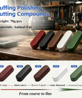 Get That Fresh Look With 16 Piece Aluminum Polishing Kit For Drills And Buffing Wheels Perfect For Car Care Chrome Rims And Shiny Metal Surfaces with animal fat polishing compounds.