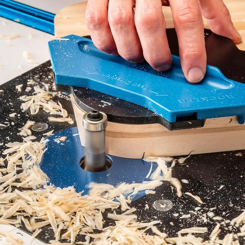 Slick Compression Flush Trim Router Bit With Top And Bottom Bearings To Nail Every Seam On Plywood Melamine And Laminate, 3/4 inch diameter.