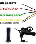 Full Twist Throttle With Key Ignition For E Bike 5 Pin Replacement Fits 12V To 72V Universal Voltage Easy Install On 22mm Handlebars Includes Allen Wrench And Anti Slip Grip For Ridstar Q20 Electric Bike Throttle Upgrade wiring diagram